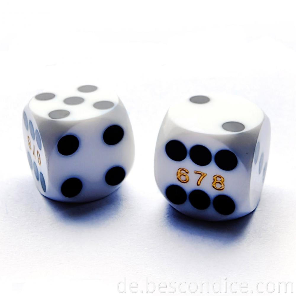 Round Backgammon Precision Dice 2